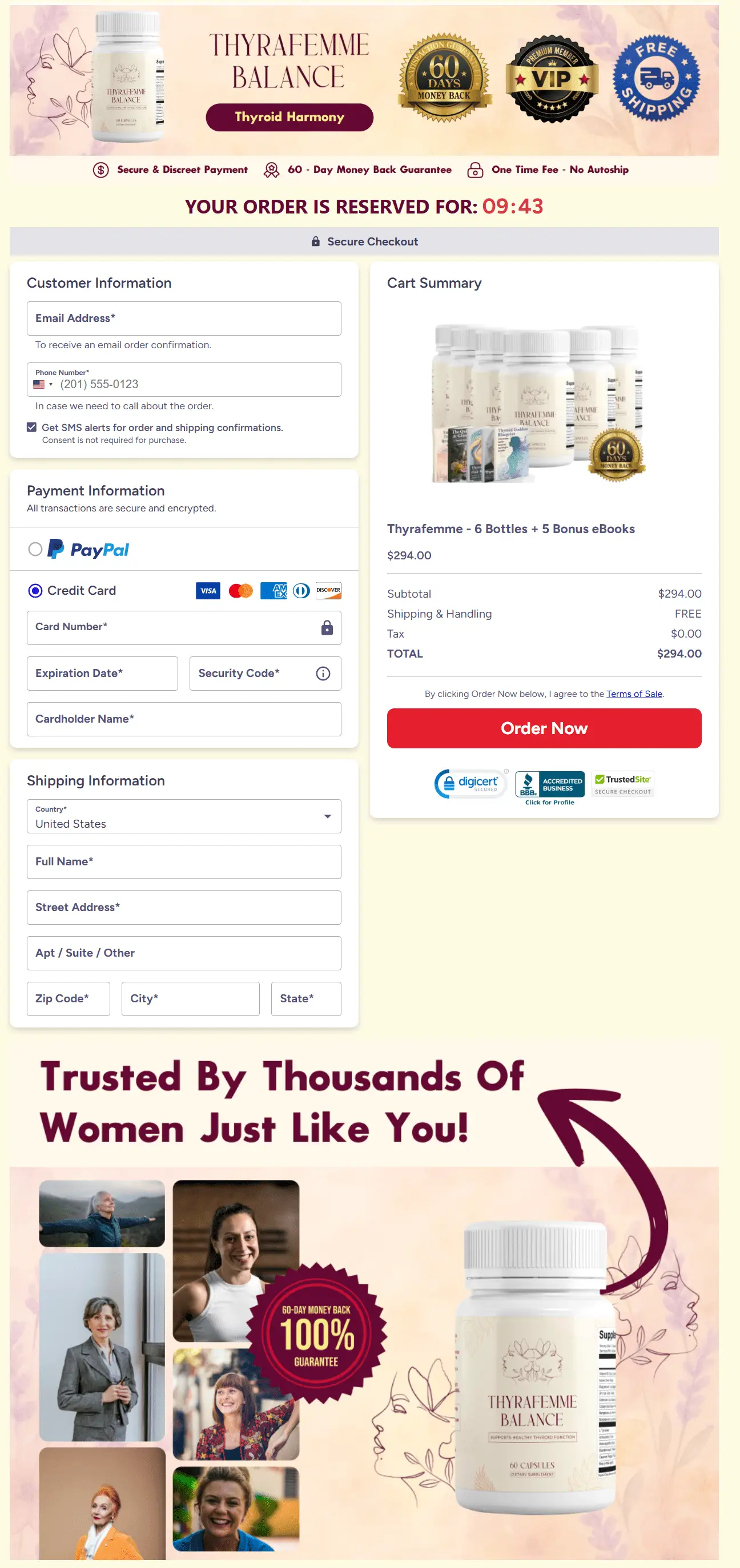 Thyrafemme Balance Order